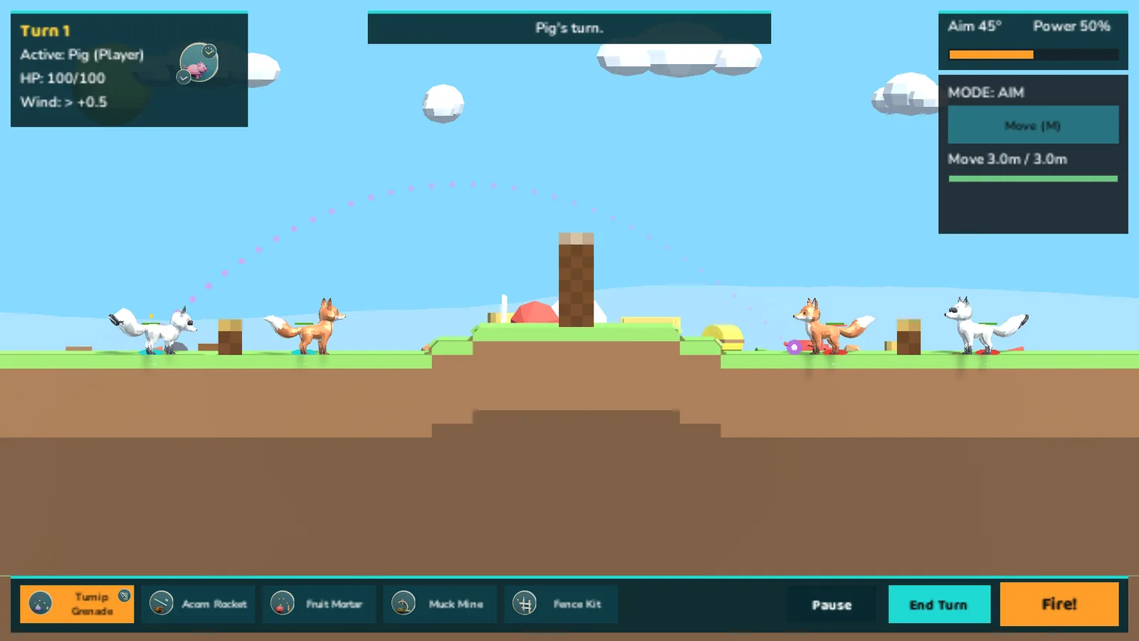 Animal Arsenal battle on the Windmill Flats map with an open field, a windmill, and animals spread along the ground.